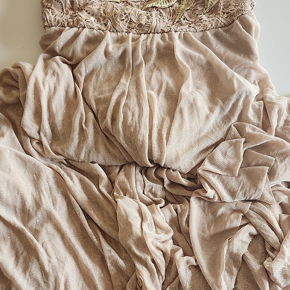 Revolution Beige And Gold Dancewear - Child Large - Picture 8 of 13